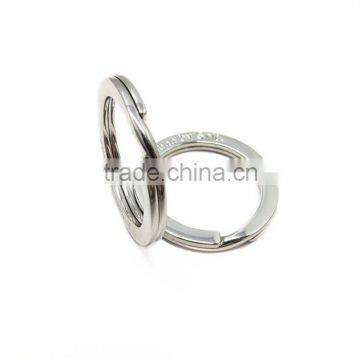 Custom Engraved Logo Flat Metal Split Key Ring photo-3