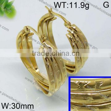 Fashion Wholesale stainless steel golden earring hooks