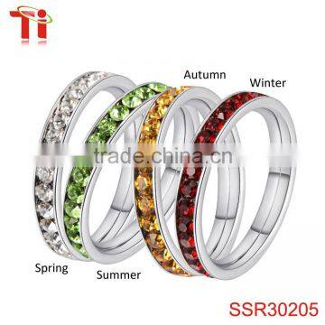4 pieces seasons set birthstone wholesale custom made jewellery sets for gifts