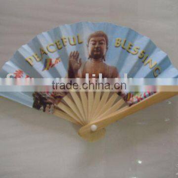 advertising bamboo fan