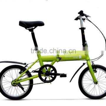 16" Inch Alloy Rim Aluminum Alloy Soomth Welding Frame Ladies Folding Disc Brake Road Bike With Multale Color photo-2