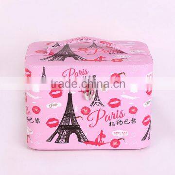 Wholesale Custom Portable Luxurious Leather Cosmetic Box, Multi-function Eye Shadow Box, Beautiful Storage Box