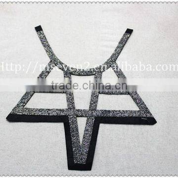 New Fashion Design Big Hot Fix Rhinestone Collar, Women Beaded Collar photo-6