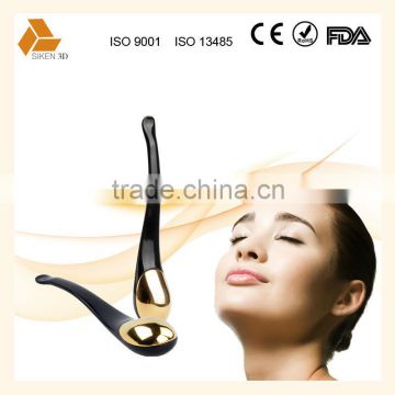 Gold metal eye face cream spatula