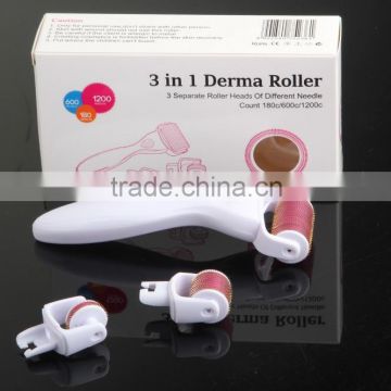 Popular skin derma roller 180/600/1200 stainless micro needles for skin rejuventation L013B