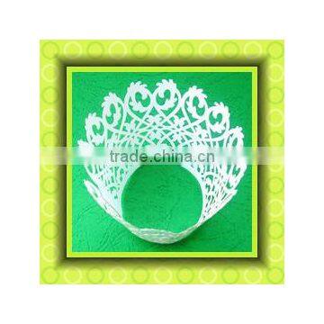 White Laser Cut Decorative Wedding Cake Wrapper for Wedding Occasion photo-5