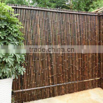 black clear smooth bamboo fense