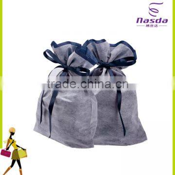 nonwoven fabric drawstring wedding party jewelry pouch