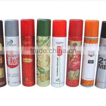 75ml deodorant body spray good quality perfume spray