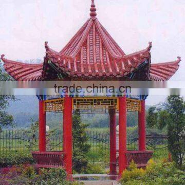 Chinese roof decoration for garden pavilion