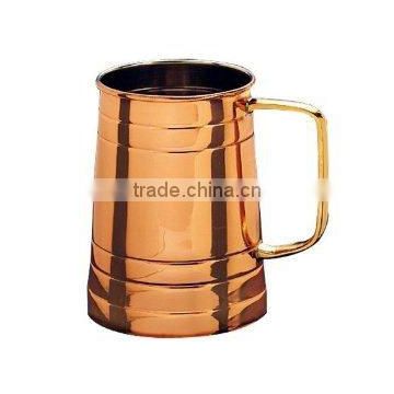 COPPER MUGS with Brass Handle Lacquered