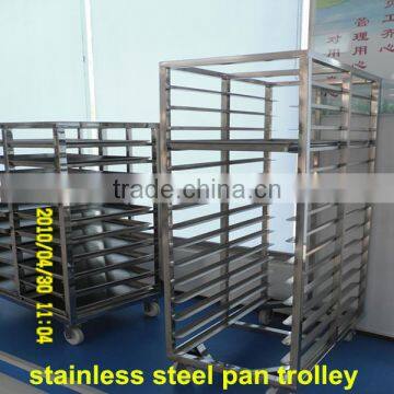 stainless steel 304 pan trolley