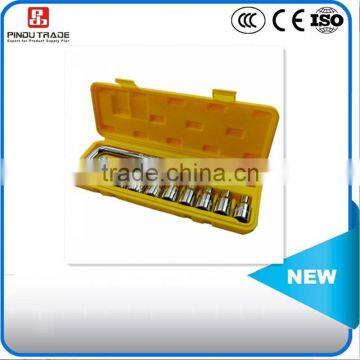 10pcs box spanner socket set in tool box