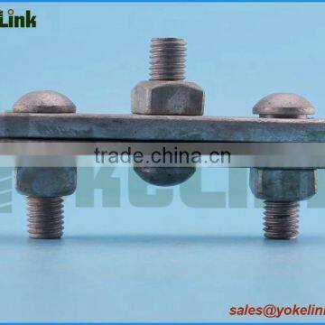 Galvanized Steel Line Cable Clamp Three Bolt Guy Clamp photo-3