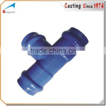 OEM Custom Foundry Cast Iron Casting Epoxy Coated Ductile Iron Pipe Fitting photo-6