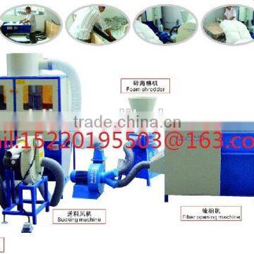 Artificial fibre carding filling line SZZLDJX hot selling machine