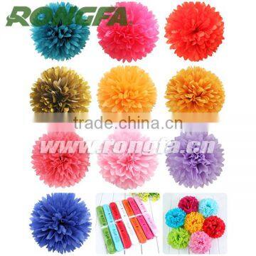 Party hanging Decoration Wedding Decoration 12'' Tissue Paper Pompoms