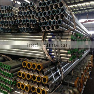 Plastic Thread/Plain Round Galvanized Steel Pipe made in China