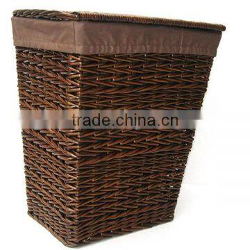 Rectangle Wicker laundry hampers basket wholesale