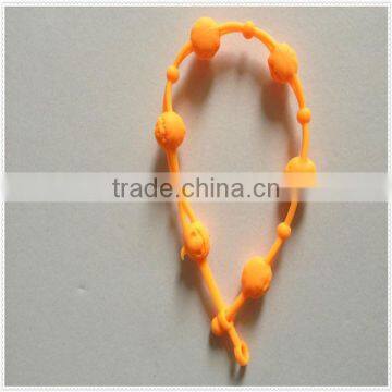 glow in dark silicone beads bracelet