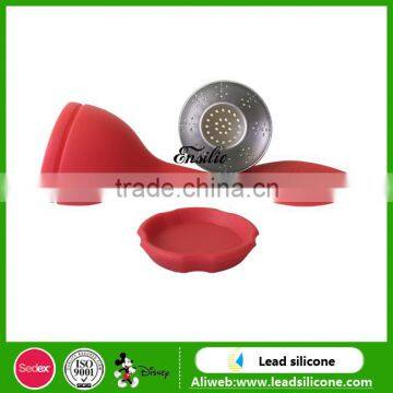 Hot Sale New Design Leaf Shaped Silicone Tea Infuser, Silicone Infusion Tea Bag photo-3