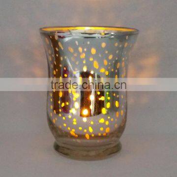 New Design Electroplated Glass Candle Jars for Christmas Decoration photo-2