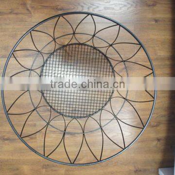 Metal Wire Laundry Basket, Black/white photo-3