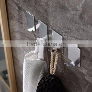 4 Pieces 3M Stainless Steel Adhesive Door Hook photo-2