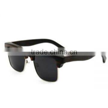 100% Natural Rose Wood Half Rim Sunglasses Wood Frame Glasses photo-2