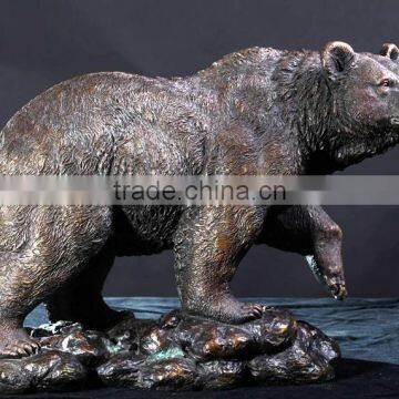 Casting Brass Bronze Bear Statue Sculpture photo-2