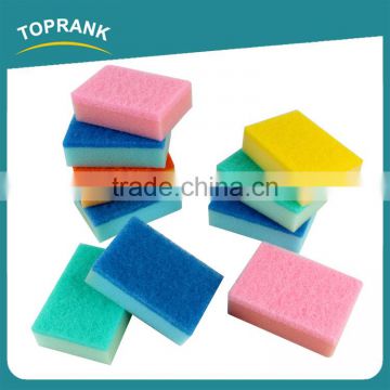 Toprank New Design Colorful Kitchen Abrasive Nylon Sponge Dish Scrubber Pad Kitchen Cleaning Sponge Scourer