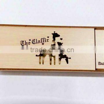 Hot Selling Large Capacity Cheap Custom Pattern Student Wooden Pencil Case photo-2