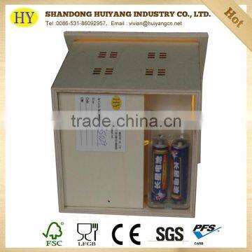House Shaped Custom Unfinished LED Wooden Lantern photo-2
