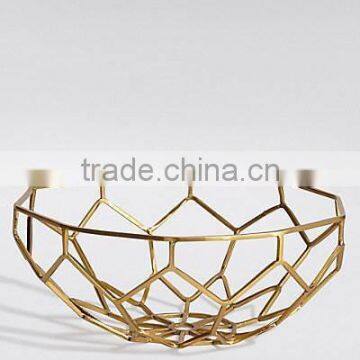 aluminium metal golden bowl