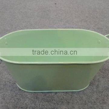 Large Oval Bucket Beer Holder Party Tub Metal Ice Bucket photo-2