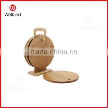 mini wood chopping board with stand