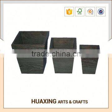 Elegant Artificial Wooden Flower Pot Painting Designs photo-3