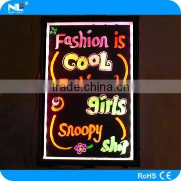 Factory selling, high quality led writing board board, for Bar/ shop/stores.