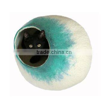 China Wholesale Cat Cave Wool Felt Cat Cave Felt Pet Bed photo-5