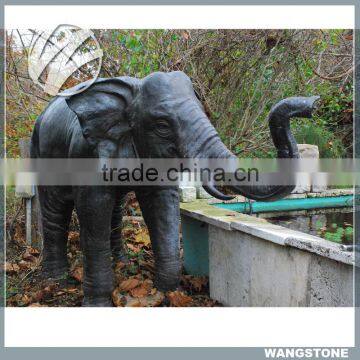 Customized Artificial Animal Sculpture Garden Decoration Green Sculpture Artificial Elephant Sculpture photo-2