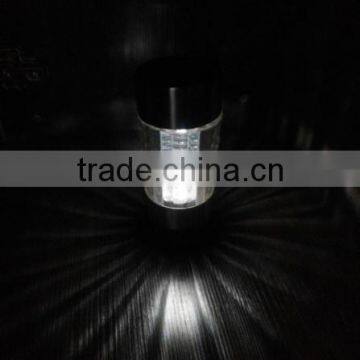 White Led Stainless Steel Tube Solar Light Garden Outdoor photo-2