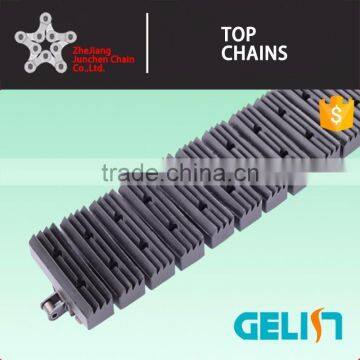 Snap-on Gripper Roller Chains/rubber top conveyor chains/rubber gripper snap on chains