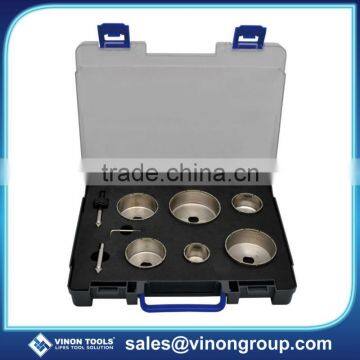 Diamond tiling hole saw kit