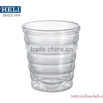 OEM double wall glass / tea glass / juice glass / drinking glass / water glass