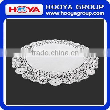 24PCS Dia. 32cm White Round Disposable Lace Paper Doilies Cake Placemats Crafting Coaster of Tableware Decoration photo-4