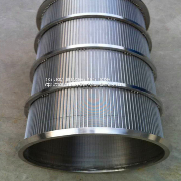 Wedge wire filter screen