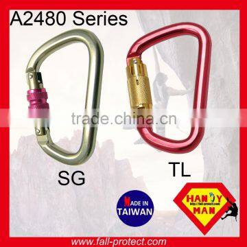 D Type For Rescue Aluminum Carabiner For Mountain Rock Climbing photo-5