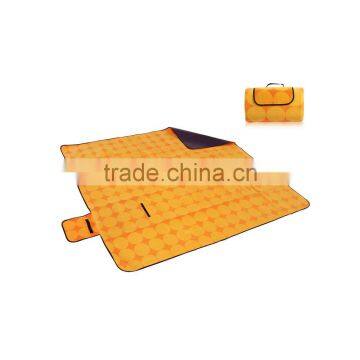 Wholesale Customised Logo Picnic Blanket Tartan Foldable Camping Picnic Mat With Waterproof PEVA Backing photo-3