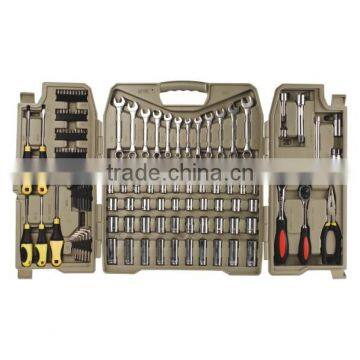 138pcs unique hand tool set in blow mold case