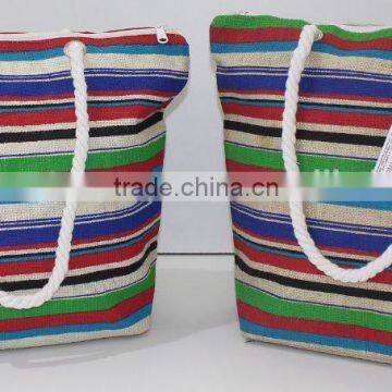 Reusable Waterproof Jute Beach Bag With Custom Printing photo-5